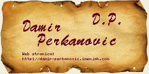 Damir Perkanović vizit kartica